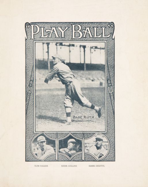 1919 Play Ball Notebook Ruth Sallee Collins Cicotte